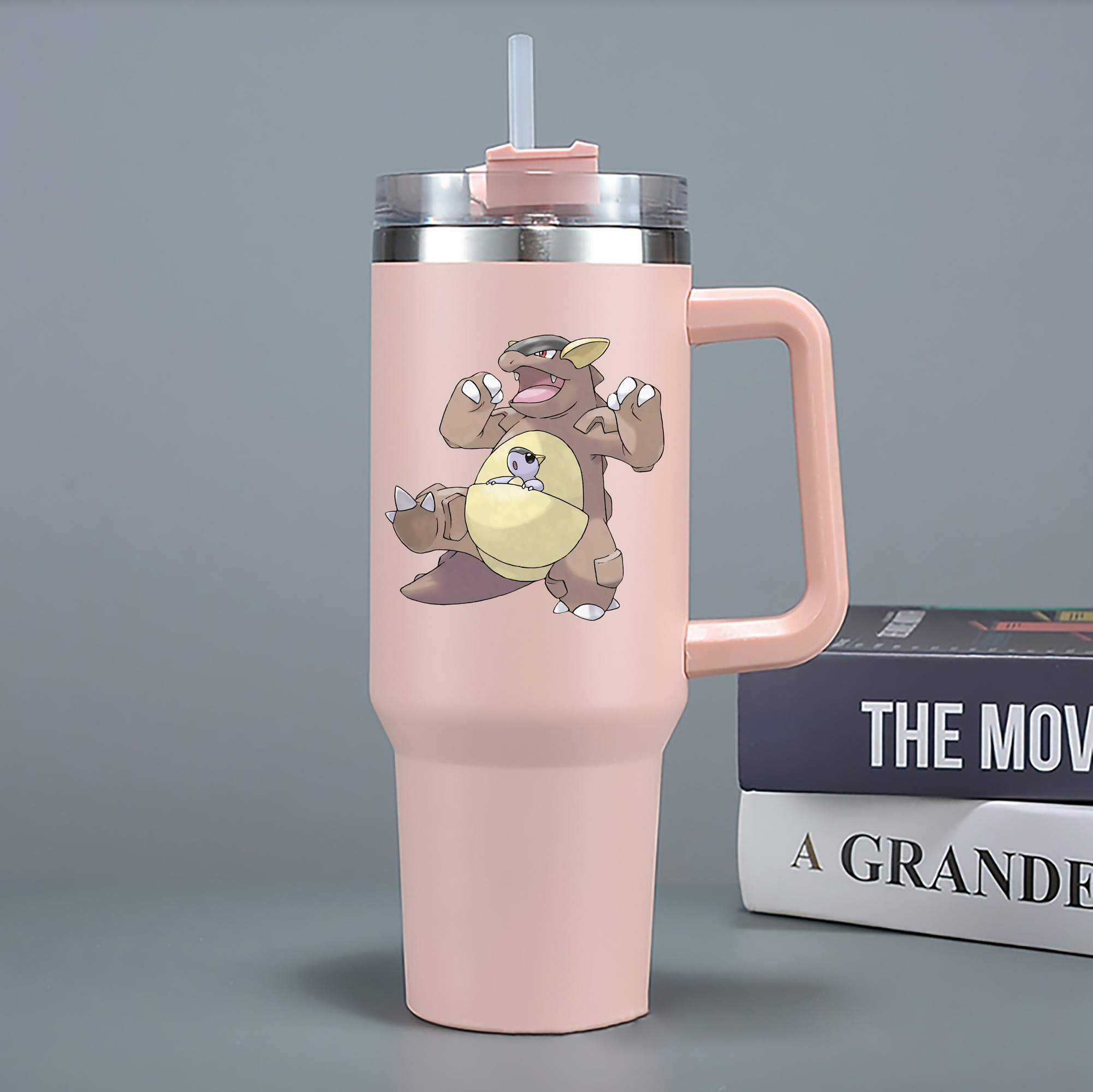 （画像用） ポケットモンスター Pokémon 1200mL車用タンブラー - クリスタルステッカー（プラスチックストロー付き）